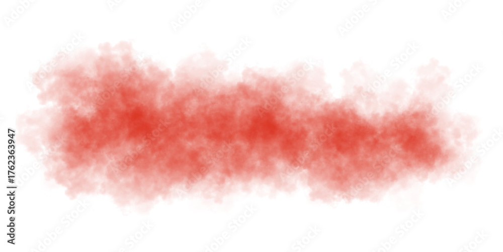 Fototapeta premium Realistic orange smoke cloud with soft texture and transparent background for visual projects, posters and web content