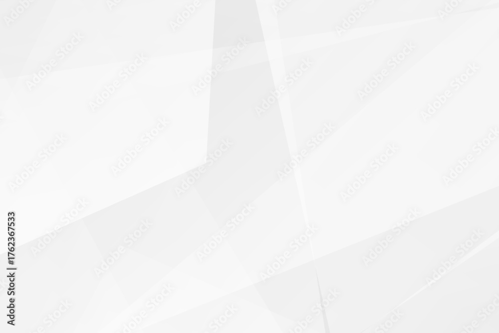 Obraz premium Minimal white and grey geometric background with polygons and gradients, vector EPS 10.