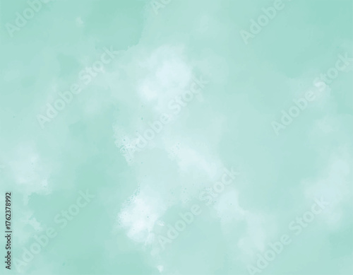 abstract mint watercolor texture background, soft pastel aqua wash art backdrop, light teal modern wedding invitation template, minimal serene turquoise blue paint background