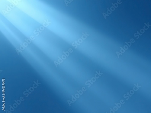 Serene blue gradient background with soft light rays for peaceful designs and calming visuals perfect for wellness brands and spiritual themes, a modern backdrop