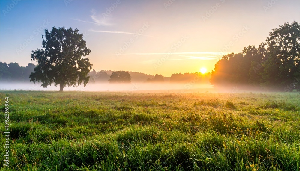 Obraz premium Soft morning fog