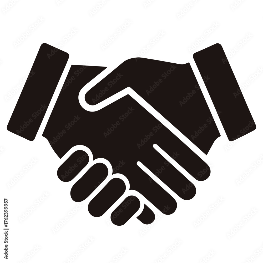 Obraz premium handshake vector illustration