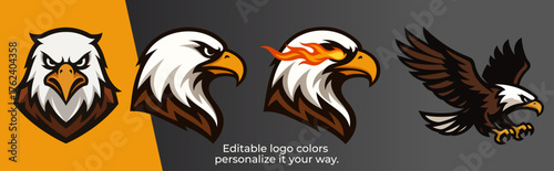 Angry Eagle Head – Modern Esport Mascot Logo Vector for Gaming and Sports Team Identity