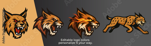 Angry Lynx Head – Modern Esport Mascot Logo Vector for Gaming and Sports Team Identity