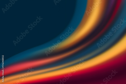 Vivid Abstract Color Wave Gradient Background