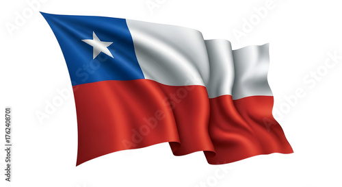 Free Download Waving Chilean Flag isolated png transparent background - GFXLoad
