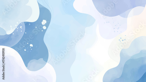 Elegant watercolor brain anatomy illustration in blue tones, perfect vector background for neurology clinics, healthcare websites, and cognitive science presentations.