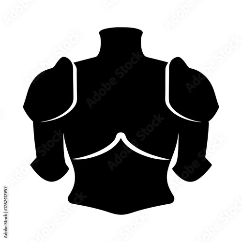Vector art of elegant armor, a symbol of protection and strength, representing courage, resilience, and the spirit of a valiant warrior