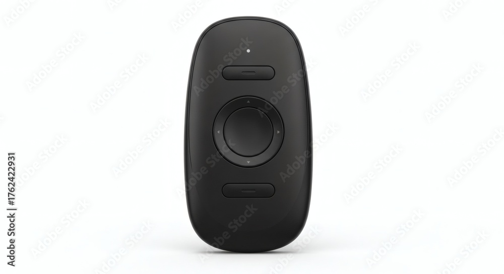 Fototapeta premium Black Remote Control Minimalist Design, Technology, Device