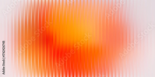 Ripple glass texture background, vertical ribbed gradient, soft blurred center. Modern abstract distortion surface, vector illustration