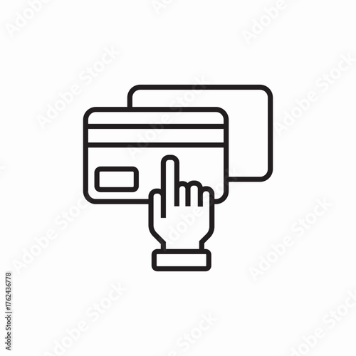 bank card choice icon sign vector