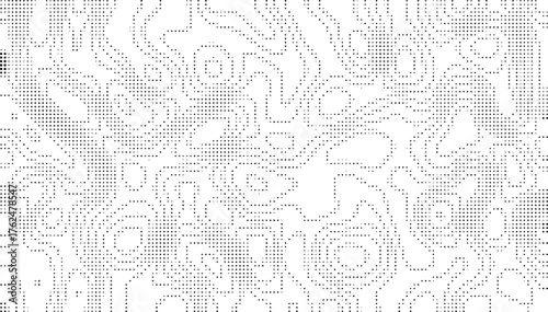 White contour line pattern creating gentle terrain waves, elegant minimalist design with soft organic flow perfect for mapping branding posters and modern visuals