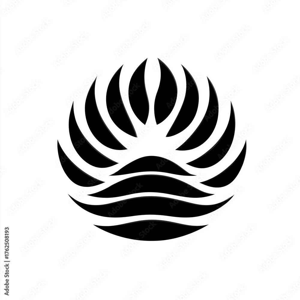 Obraz premium Badminton logo