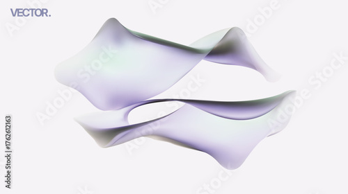 Abstract Flowing Shapes Presented in Gentle Soft Colors That Evoke Emotions and Serenity