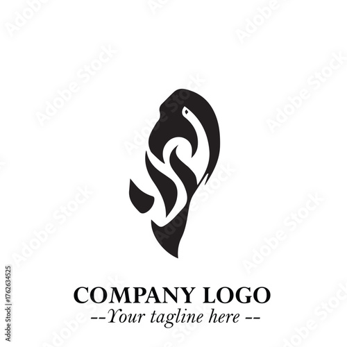 Modern Ear Logo Symbol with Minimalist Line Art Style and Elegant Professional Design
