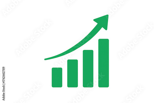 Green bar chart showing business growth and financial success, upward trend arrow indicating increasing profit and data analysis Free Download Green bar chart showing business growth and financial success, upward trend arrow indicating increasing profit and data analysis - GFXLoad