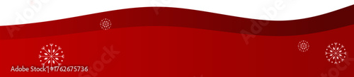 Christmas Wave Footer with Snowflake