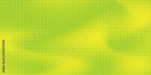 Dots halftone green color pattern gradient texture with technology digital background. Dots pop art comics with nature graphic design