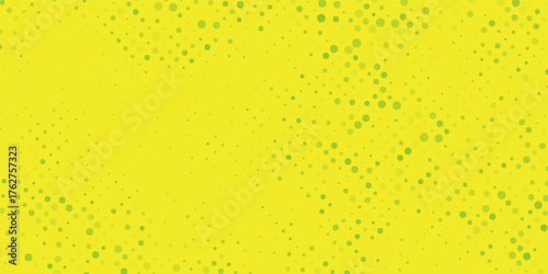 Dots halftone green color pattern gradient texture with technology digital background. Dots pop art comics with nature graphic design