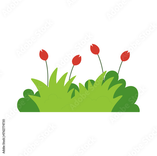 Green Grass Vector Illustration