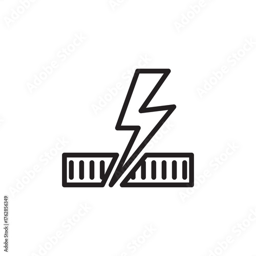 Plasma cutting icon symbolizing high-heat electric arc machining, representing modern industrial fabrication, advanced metal manufacturing processes, and specialized high-amperage thermal engineering.