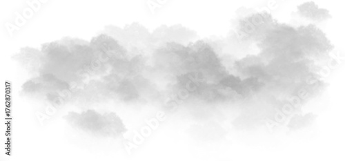 Dynamic black fine smoke illustration Black Smog Black fog smoke Grey smoke puff, white background and studio with no people with fog in the air. Transparency only in vector PNG format.