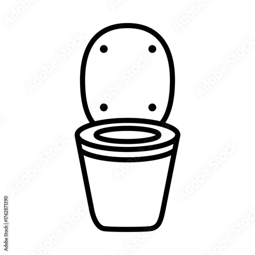 toilet bowl icon vector design template
