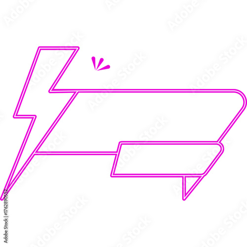 Neon Flash Sale Frame Banner