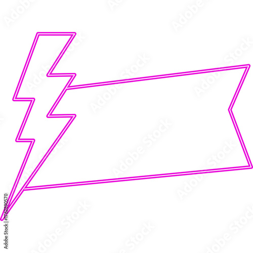 Neon Flash Sale Frame Banner