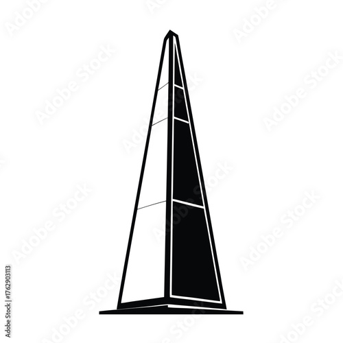 yacht silhouette vector  design icon art 