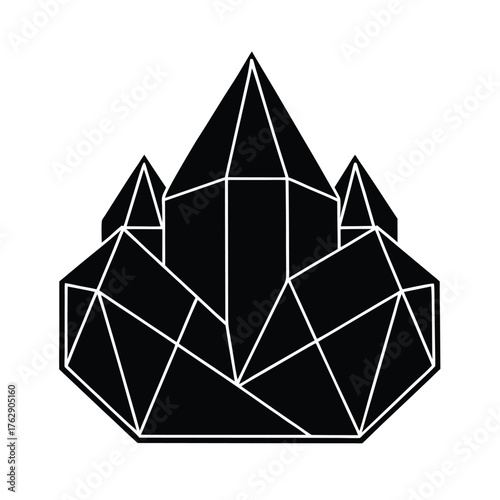 abstract triangle background vector design icon illustration pyramid symbol icon logo