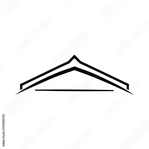 vector drawing of a house symbol icon illustration art building icon logo
