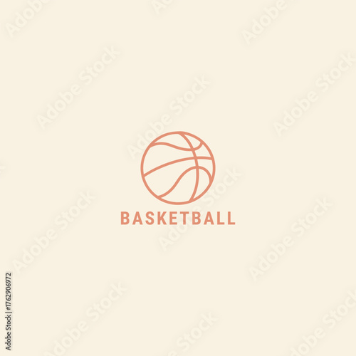 Basketball logo design template vector illustration