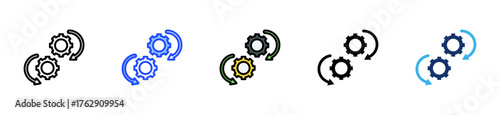Cause And Effect Diagram Icon Collection With Multiple Styles