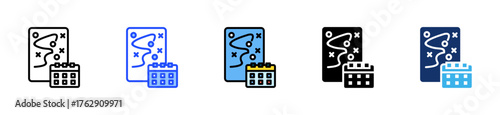 Scenario Planning Icon Collection With Multiple Styles