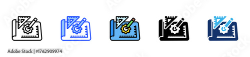 Design Prototyping Icon Collection With Multiple Styles