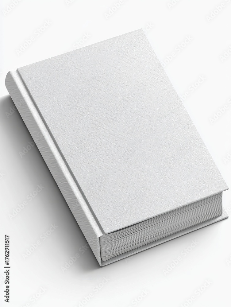 Fototapeta premium blank white book 3d isometric view