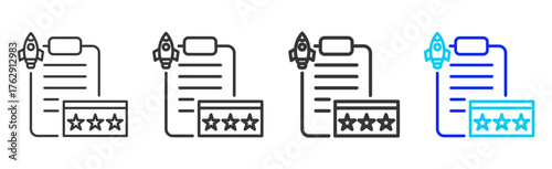 Beta Release icon pack in creative outline vector style for technology life cycle design business strategy digital process and modern development