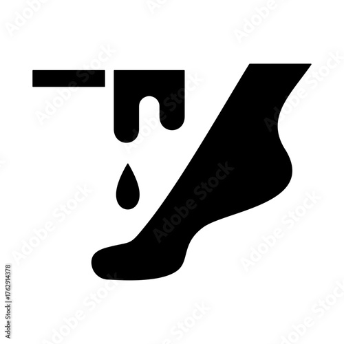 Waxing Icon - Solid Black