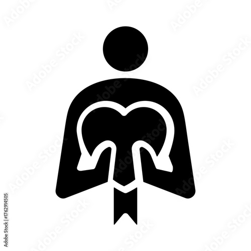 Self Care Icon - Solid Black