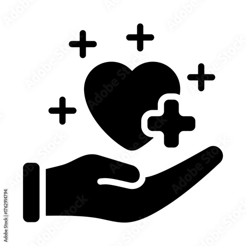 Therapy Icon - Solid Black