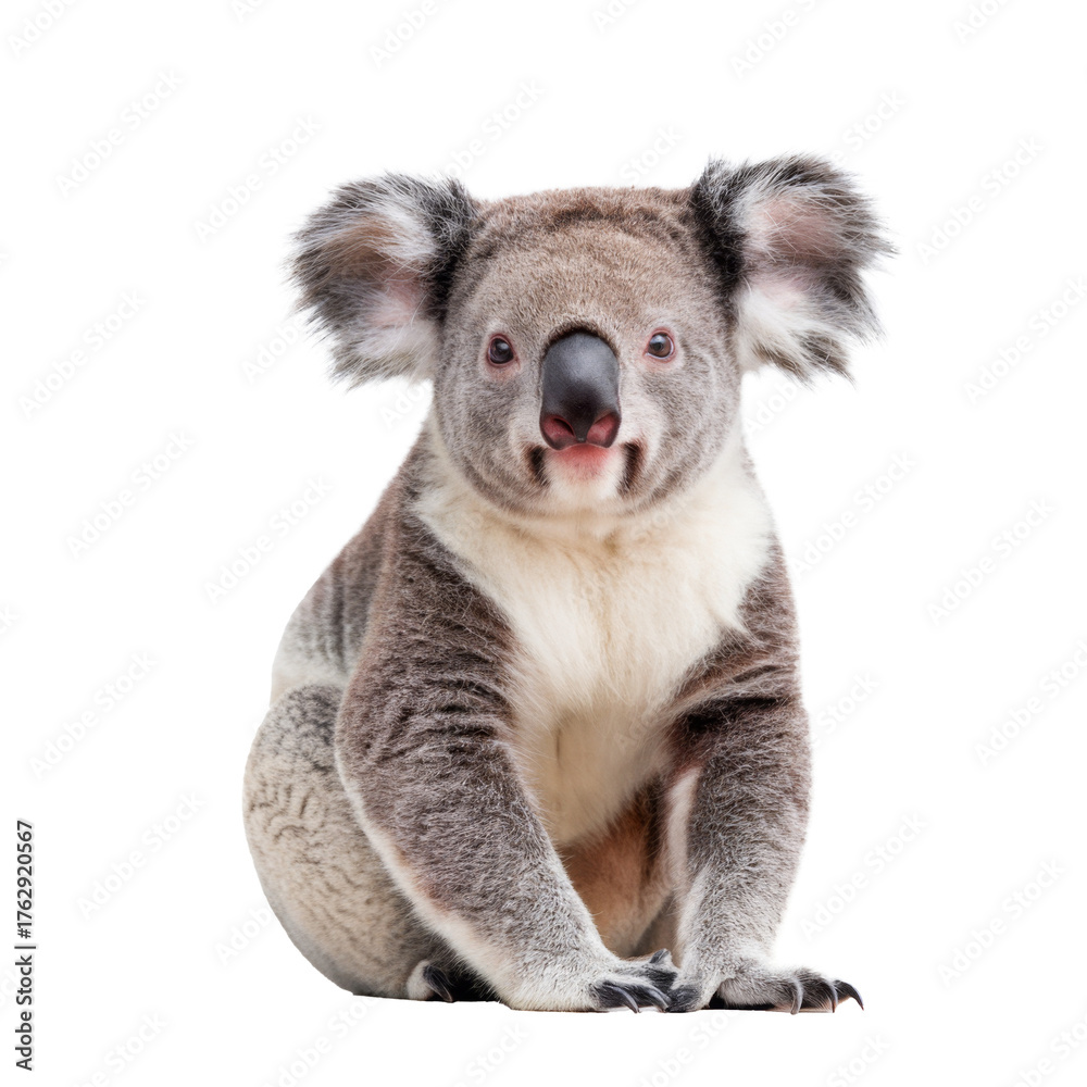 Fototapeta premium cute koala bear isolated on white background