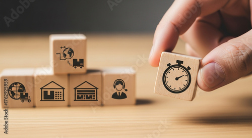 Supply chain management efficiency time optimization logistics and distribution process control and speed
