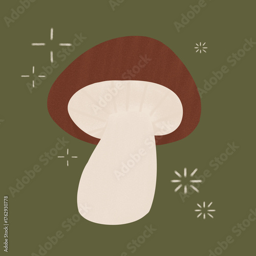 mushrooms on a plate
