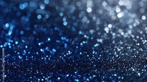sapphire glitter bokeh background unfocused shimmer royal blue sparkle crystal droplets glitter wallpaper ai generated