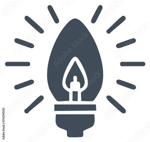 Illustration of a glowing light bulb symbolizing innovation and ideas