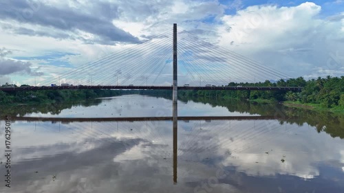 Macapagal Bridge Crossing the Agusan River in Butuan City, Philippines