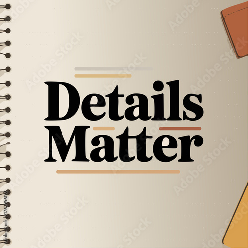 Details matter — meticulous office craft headline for precision-focused roles: fine-grain checklist motifs, attentive admin aesthetics, saleable process guides and visual templates for brands