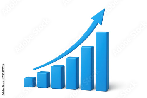 Free Download Business success chart showing financial growth and increasing market data, visualizing upward progress and development - GFXLoad