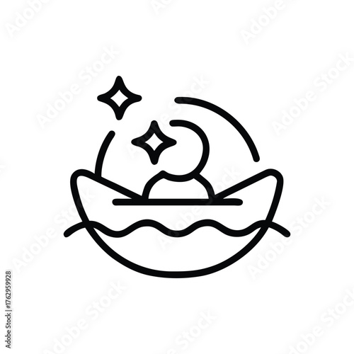 vector illustration of a cartoon chicken icon